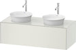 DURAVIT White Tulip Waschtischunterbau wandhängend 1300 mm weiß seidenmatt mit LED-Innenbeleuchtung
