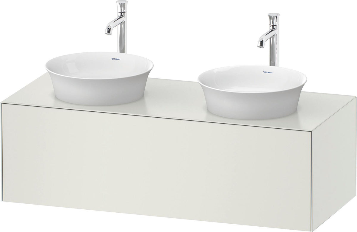 DURAVIT White Tulip Waschtischunterbau wandhängend 1300 mm weiß seidenmatt mit LED-Innenbeleuchtung
