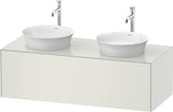 DURAVIT White Tulip Waschtischunterbau wandhängend 1300 mm weiß seidenmatt mit LED-Innenbeleuchtung