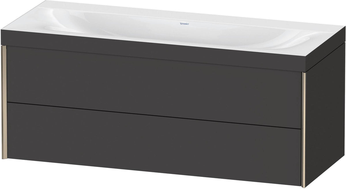 DURAVIT XViu c-bonded Waschtischunterbauset 1200 mm wandhängend mit 2 Schubkästen