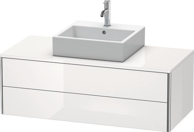Duravit XSquare Waschtischunterbau 1200 mm mit 2 Schubkästen in Steingrau Matt