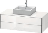 Duravit XSquare Waschtischunterbau 1200 mm mit 2 Schubkästen in Steingrau Matt