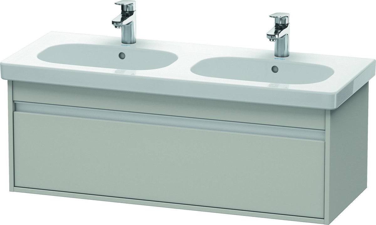 Duravit Ketho Waschtischunterbau wandhängend 1150 mm basalt matt mit 1 Auszug