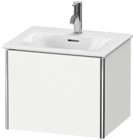 Duravit XSquare Waschtischunterbau 510 mm, 1 Auszug, weiß matt – wandhängend für Viu