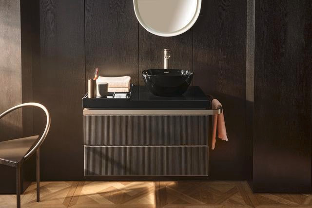 DURAVIT Wave Einhebel-Waschtischmischer XL Bronze Gebürstet ohne Zugstange