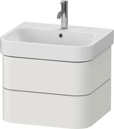 DURAVIT Happy D.2 Waschtischunterbau 575 mm, 2 Schubkästen, Tip-On, Taupe supermatt