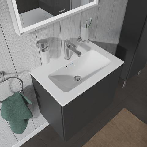 Duravit L-Cube Waschtischunterbau 620 mm Weiß Matt mit 2 Schubkästen und Tip-On Technik
