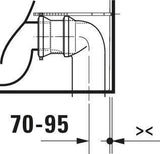 DURAVIT Soleil by Starck Stand-WC Kombi 650 mm, spülrandlos, weiß, inkl. Befestigung