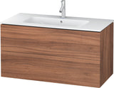 Duravit L-Cube Waschtischunterbau 1020 mm taupe matt – wandhängend, 2 Schubkästen, Tip-On