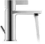 DURAVIT D-Neo Einhebel-Waschtischmischer mit Zugstange, Chrom – 109 mm Ausladung