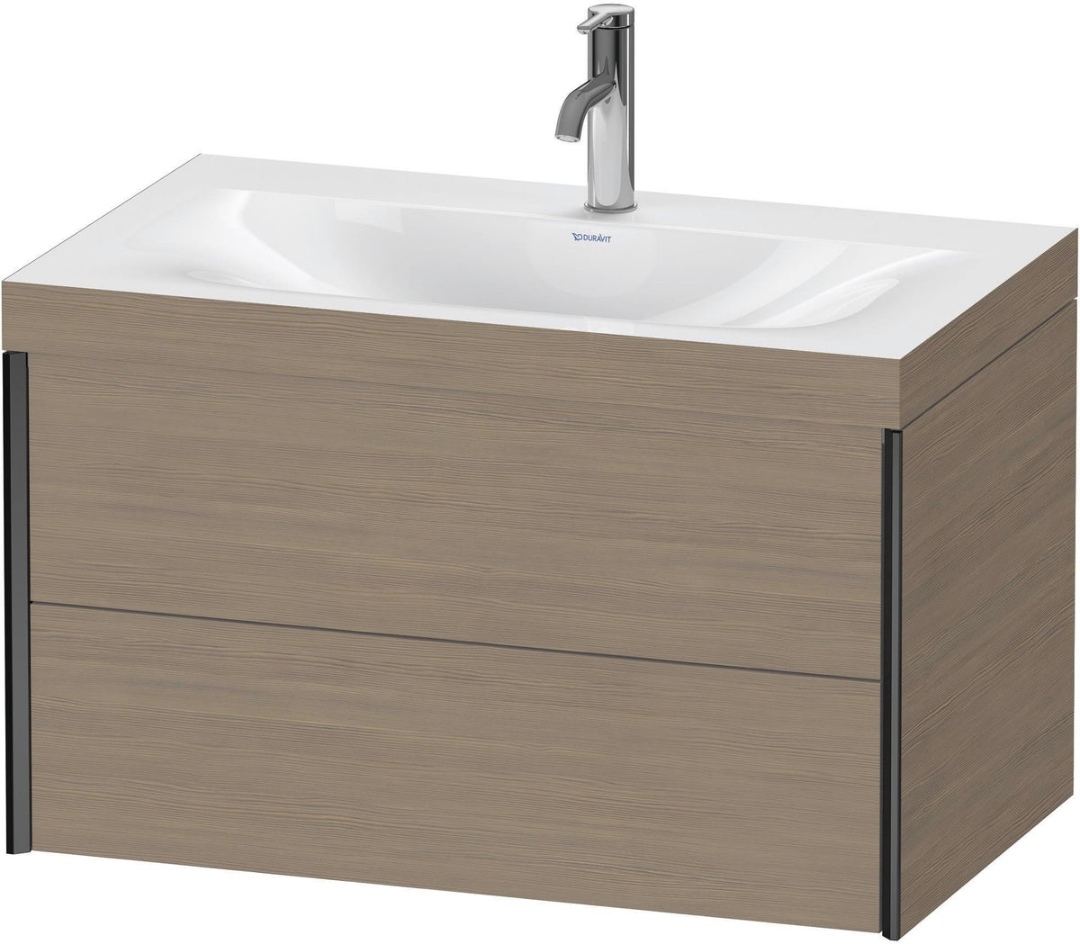 DURAVIT XViu c-bonded Waschtischset wandhängend 800x480x503mm mit 2 Schubkästen, Push-Open und Soft-Close