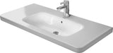 Duravit DuraStyle Möbelwaschtisch 1000 mm weiß mit Überlauf und Hahnlochbank