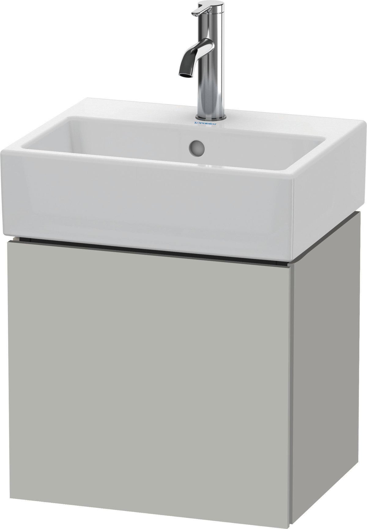 Duravit L-Cube Waschtischunterbau 434 mm weiß matt, 1 Tür links, wandhängend