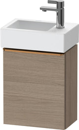 Duravit D-Neo Waschtischunterbau 364 mm Eiche Terra Matt, 1 Tür rechts, wandhängend
