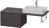 Duravit L-Cube Konsolenunterschrank 620 mm Weiß Matt mit 2 Schubkästen und Tip-on-Technik