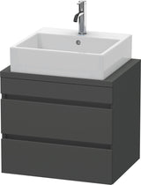 DURAVIT DuraStyle Konsolenunterschrank 600 mm betongrau matt mit 2 Schubkästen und Soft-Close