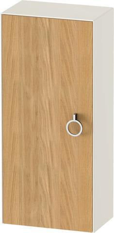 DURAVIT White Tulip Halbhochschrank 400 mm, Tür links, Nussbaum/Taupe, Soft-Close