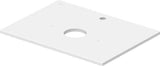 DURAVIT Sivida Konsole 680x500 mm, 1 Ausschnitt, DuroCast Smooth, Weiß – Wandkonsole mit Ablage links und rechts