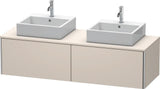 Duravit XSquare Waschtischunterbau 1600 mm wandhängend 2 Auszüge Sanitär-Ahorn seidig-matt