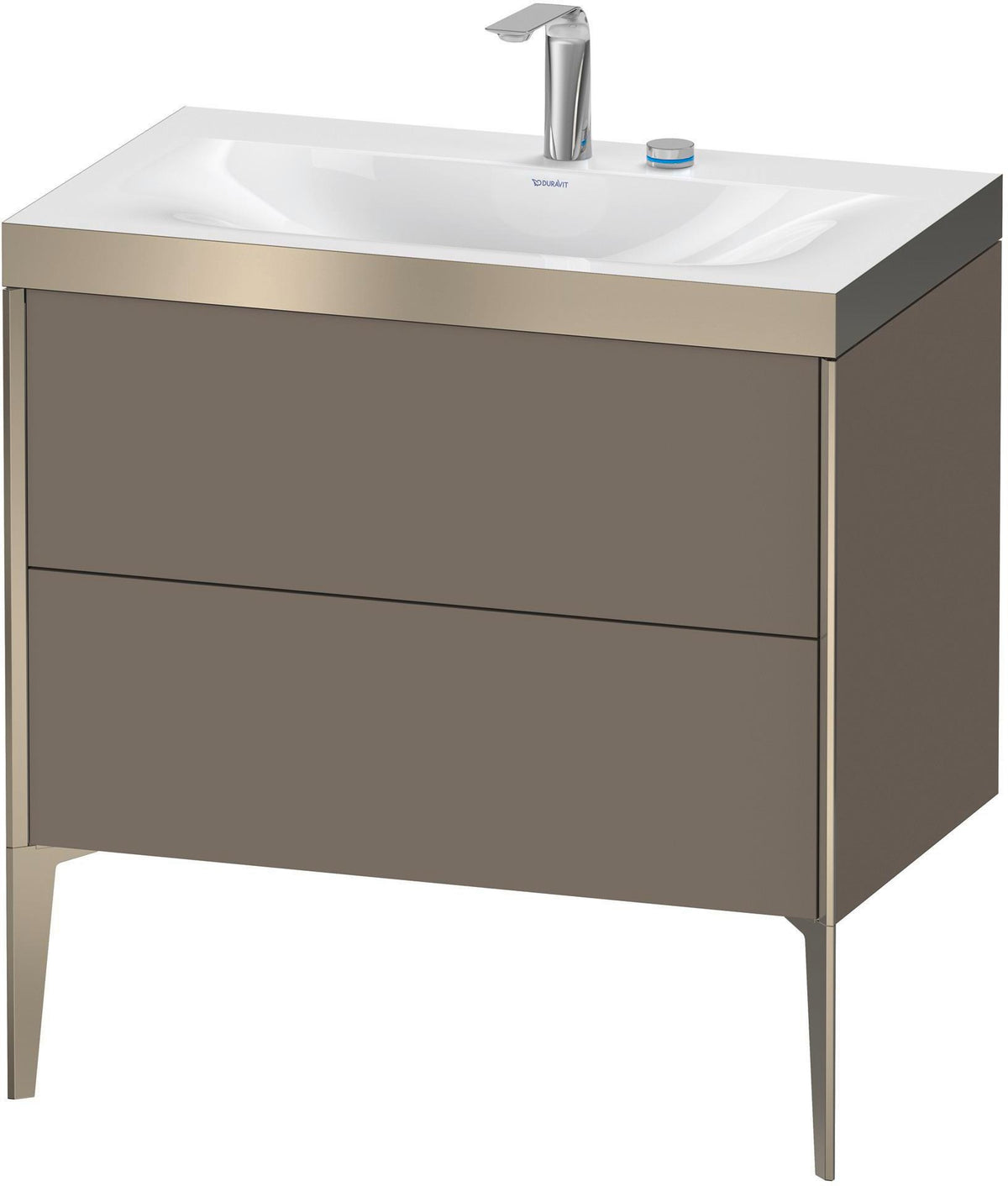 DURAVIT XViu c-bonded Waschtischset bodenstehend 800 mm mit 2 Auszügen und Push-Open