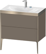 DURAVIT XViu c-bonded Waschtischset bodenstehend 800 mm mit 2 Auszügen und Push-Open