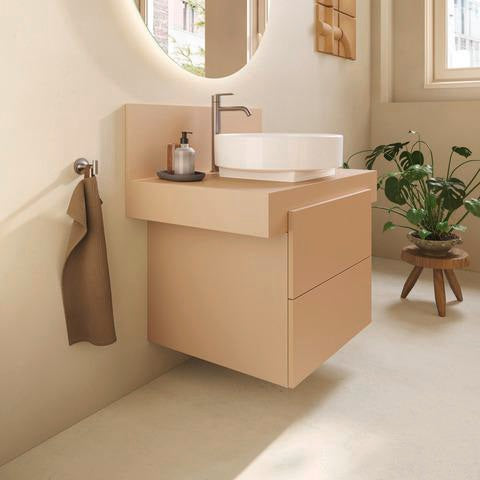 Duravit Balcoon Konsole 800x370x550 mm mit mittigem Ausschnitt, Elfenbein Matt