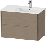DURAVIT XViu Waschtischunterbau wandhängend 810 mm, 2 Schubkästen, weiß matt