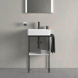 DURAVIT DuraSquare Handwaschbecken 450 mm mit Hahnlochbank, weiß, ohne Überlauf