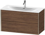 DURAVIT XViu Waschtischunterbau wandhängend 1010 mm, 2 Schubkästen, weiß matt – mit Tip-On-Technik
