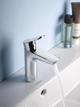 Duravit No.1 Einhebel-Waschtischmischer mit Zugstange, Chrom – 106 mm Ausladung