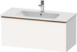 Duravit D-Neo Waschtischunterbau 1010 mm, 1 Auszug, Weiß Matt, Griff Bronze Gebürstet, Wandhängend