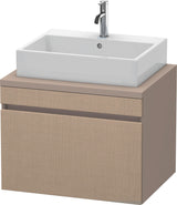 Duravit DuraStyle Konsolenwaschtischunterbau 700 mm betongrau matt mit 1 Auszug und Soft-Close