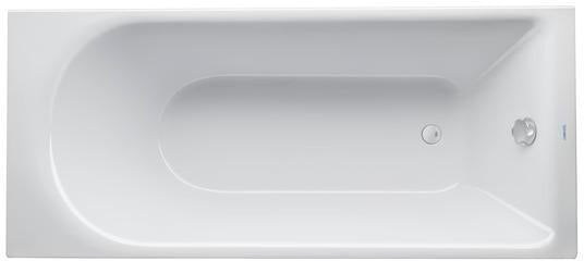 DURAVIT D-Neo Badewanne 1500x750 mm Einbauversion Weiß mit Überlauf und 1 Rückenschräge