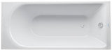 DURAVIT D-Neo Badewanne 1500x750 mm Einbauversion Weiß mit Überlauf und 1 Rückenschräge
