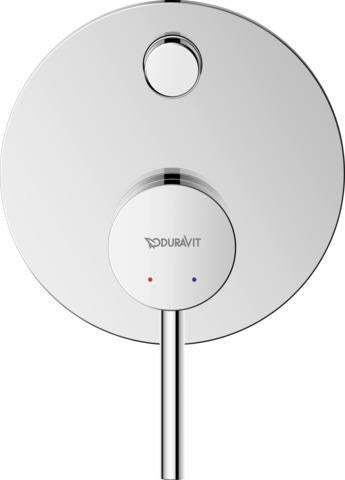 DURAVIT Circle Einhebelmischer Unterputz Set – Keramikmischsystem, Chrom