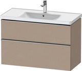 DURAVIT D-Neo Waschtischunterbau 984 mm betongrau matt mit Soft-Close und Bronze-Griff