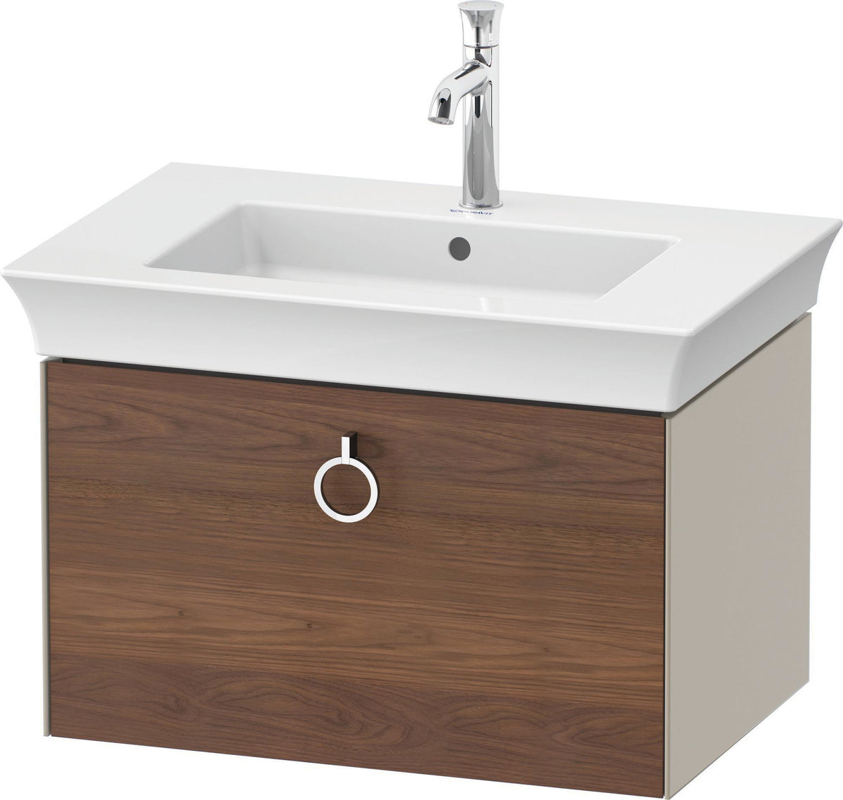 DURAVIT White Tulip Waschtischunterbau wandhängend 684 mm mit Auszug und Innenbeleuchtung