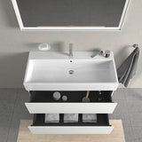 Duravit Waschtisch Vero Air 1000 mm mit Überlauf, 1 Hahnloch Mitte, weiß – Wandmontage