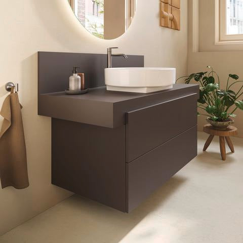 Duravit Balcoon Konsole 1000x370x550 mm – Elfenbein Matt, 1 Ausschnitt mittig