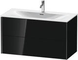 DURAVIT XViu Waschtischunterbau wandhängend 1010 mm, 2 Schubkästen, weiß matt – mit Tip-On-Technik