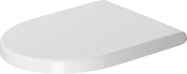 DURAVIT WC-Sitz Starck 3 mit SoftClose Absenkautomatik, Edelstahl-Scharniere, weiß