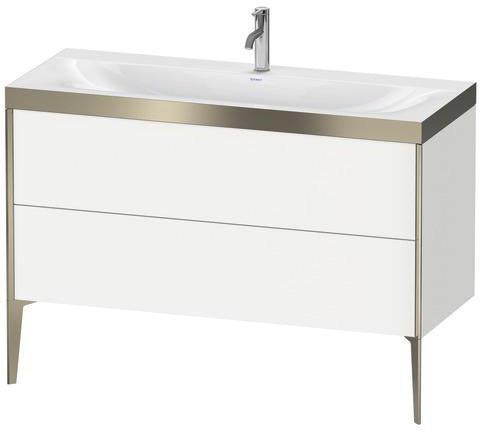 Duravit Möbelwaschtischset XVIU 1200x480mm Chaos mit Unterbau und Raumsparsiphon