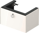 Duravit White Tulip Waschtischunterbau 684 mm, 1 Auszug, Nussbaum/Taupe, wandhängend