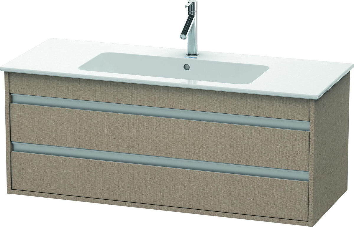 DURAVIT Ketho Waschtischunterbau 1200 mm betongrau matt mit 2 Schubkästen und Soft-Close