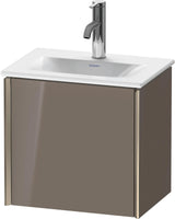 Duravit XViu Waschtischunterbau 1 Tür 397x430x310 mm links, champagner matt/dolomiti grey hochglanz