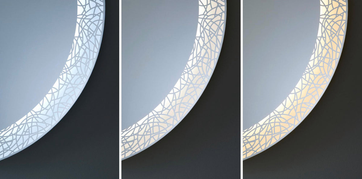 DURAVIT Happy D.2 Spiegel 900x900 mm mit Lichtfeld, Spiegelheizung und berührungsloser Bedienung