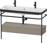 DURAVIT Happy D.2 c-bonded Waschtischset 1175 mm mit Metallkonsole und Schubkasten