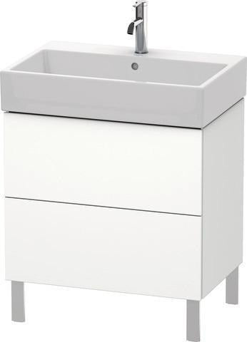 Duravit L-Cube Waschtischunterbau 684 mm Amerikanisch Nussbaum mit Tip-On-Technik