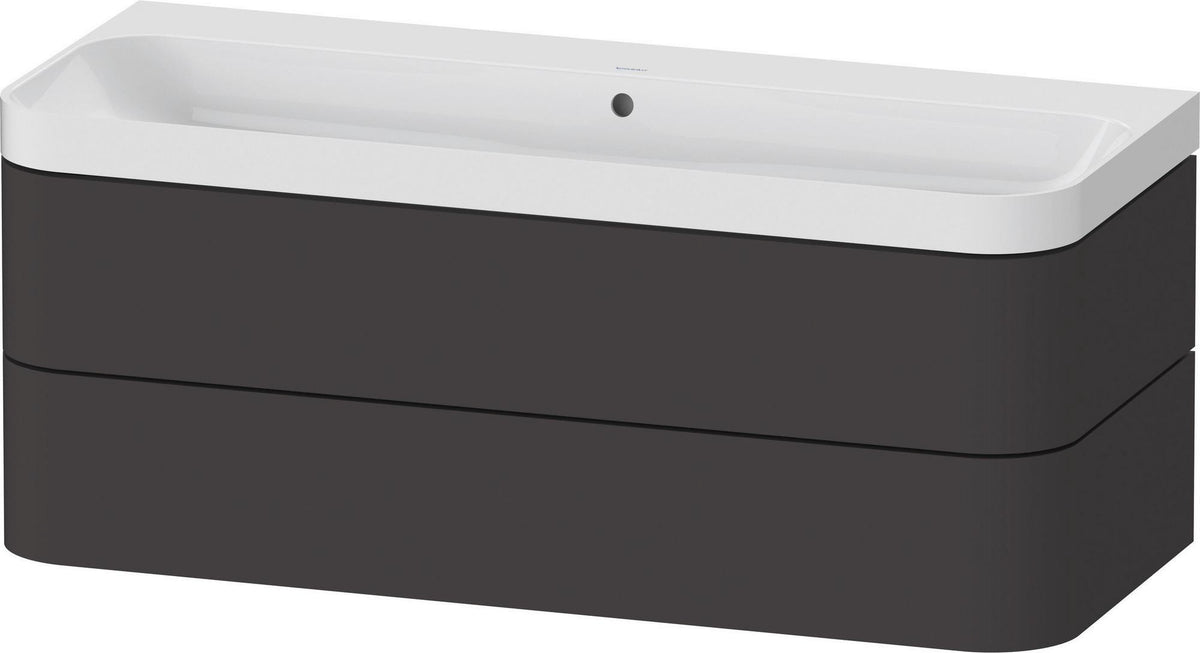 Duravit Happy D.2 Waschtischset 1175 mm wandhängend mit Tip-on Technik und Soft-Close