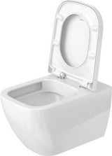 DURAVIT WC-Sitz Happy D.2 anthrazit matt, ohne Absenkautomatik, Edelstahl-Scharniere